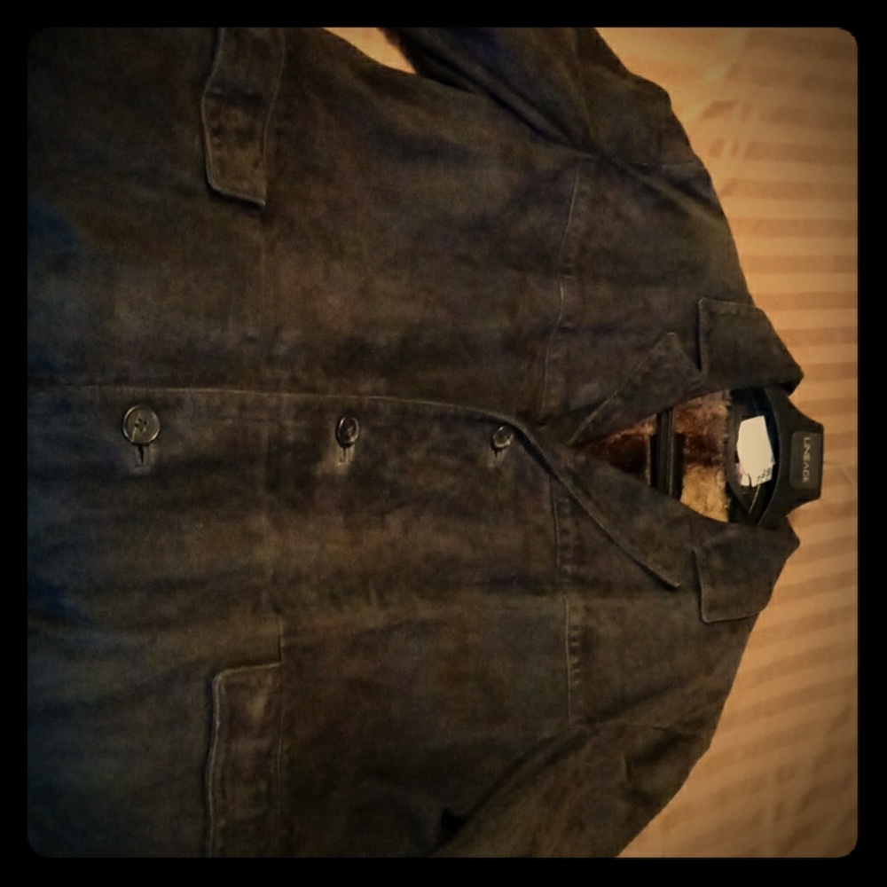 Gucci 3/12 lenth suade coat